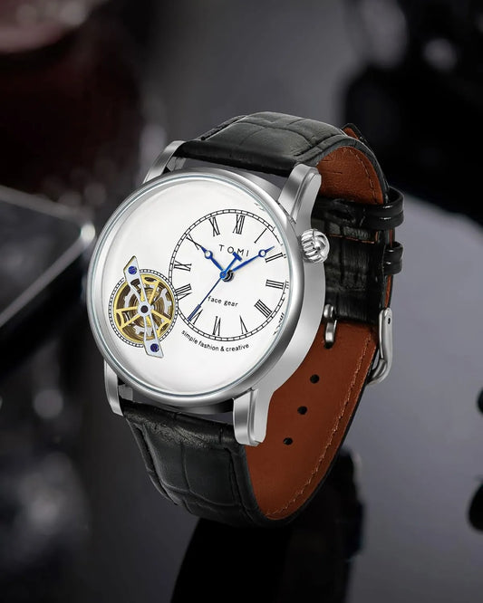 Men's Watch Analog Leather Wrist Watch