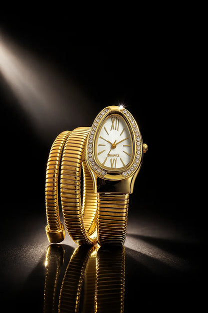 Triple‑Wrap Snake Watch |