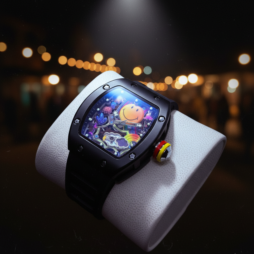 RM 088 White with Blue Strap