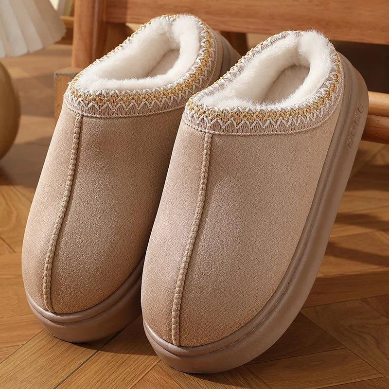 mjlovers women's non-slip slippers with soft fabric upper and rubber sole, ideal for indoor comfort and safety