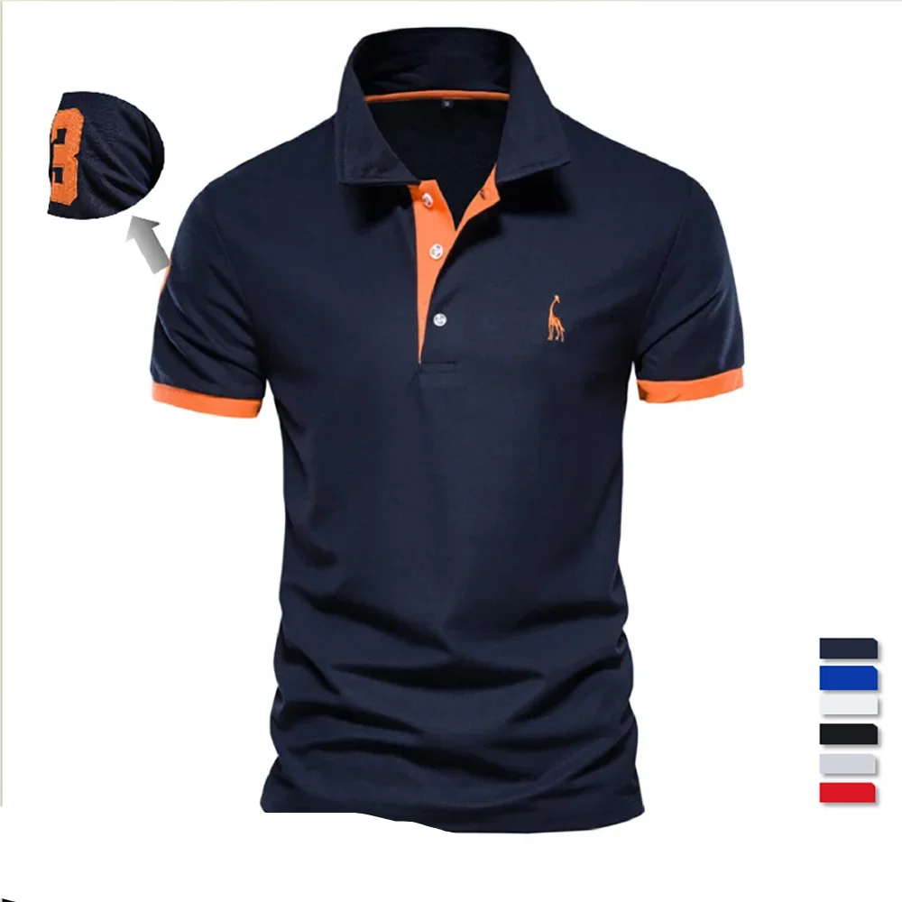 Men's polo shirt by mjlovers, featuring a classic fit in a solid color with a collared neckline and short sleeves.