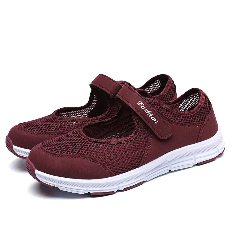 Mjlovers breathable walking shoes with mesh upper, cushioned insole, and rubber outsole for comfortable outdoor walking.