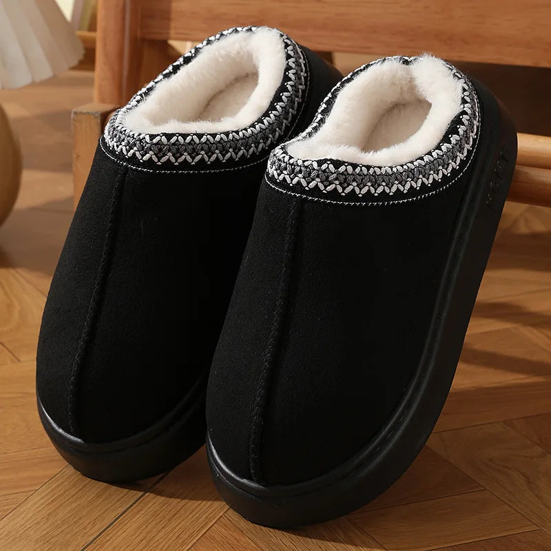 Mjlovers women's non-slip slippers with soft fabric and slip-resistant soles, comfortable indoor footwear for women.