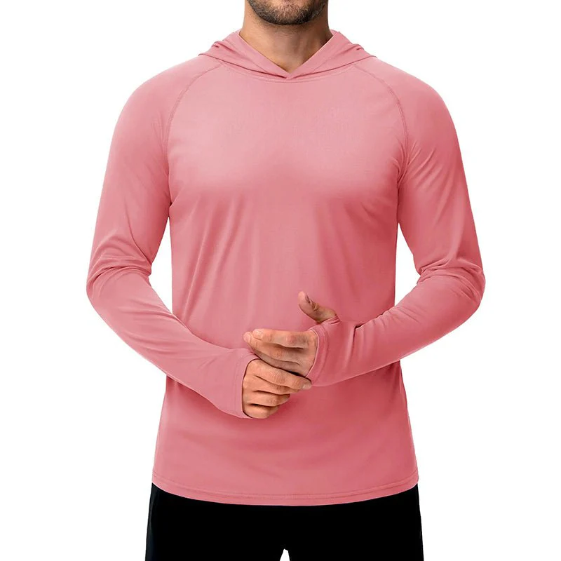 Mjlovers sun protection sport shirt in lightweight fabric with long sleeves, designed for outdoor activities and UV defense.