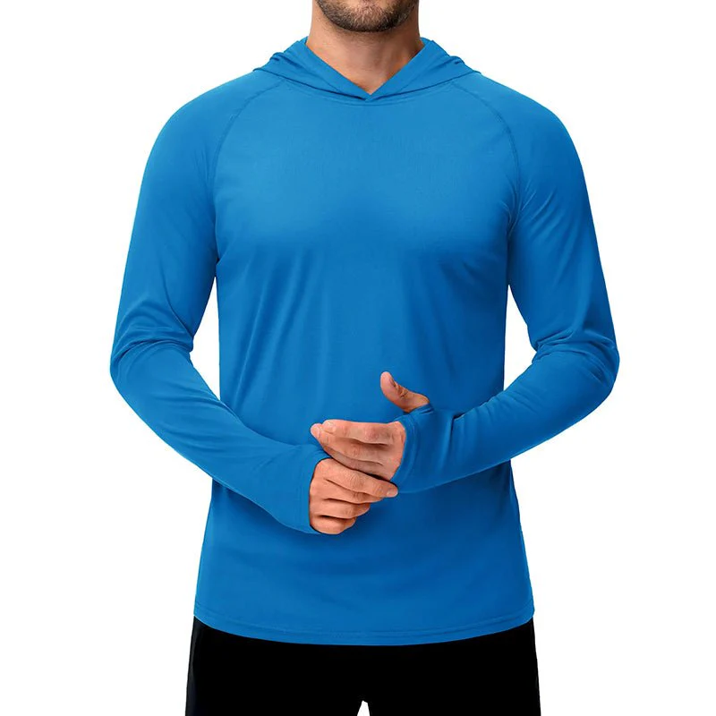 Mjlovers sun protection sport shirt in lightweight fabric, designed for outdoor activity and UV protection, shown in navy color.