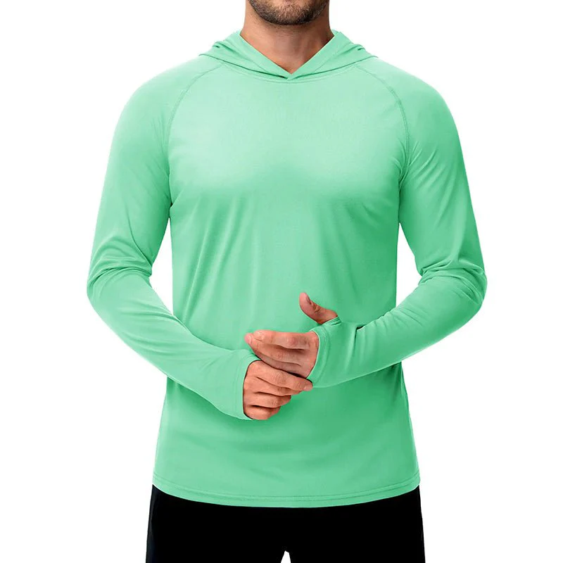 Mjlovers sun protection sport shirt in lightweight fabric, featuring a sleek design suitable for outdoor activities and UV protection.
