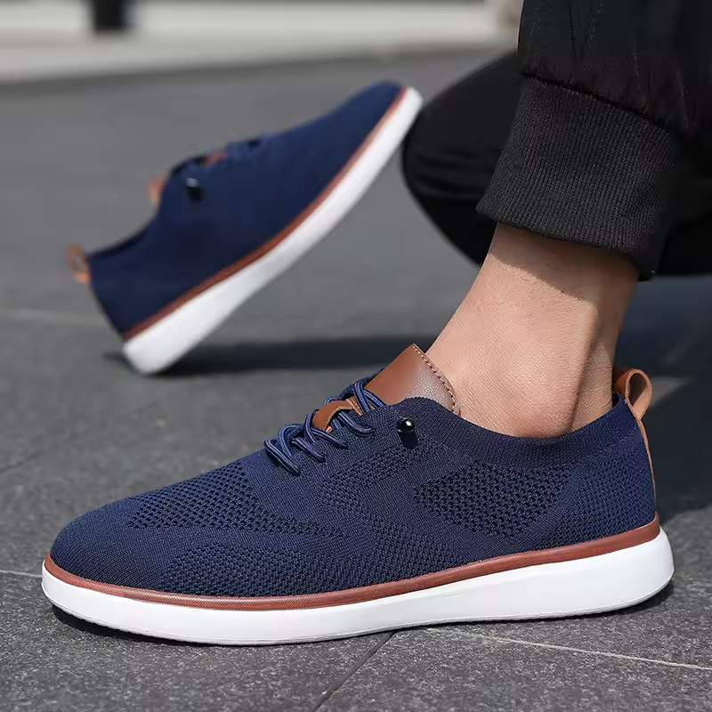 Men lace-up shoes by mjlovers featuring sleek design and durable leather uppers on a neutral background