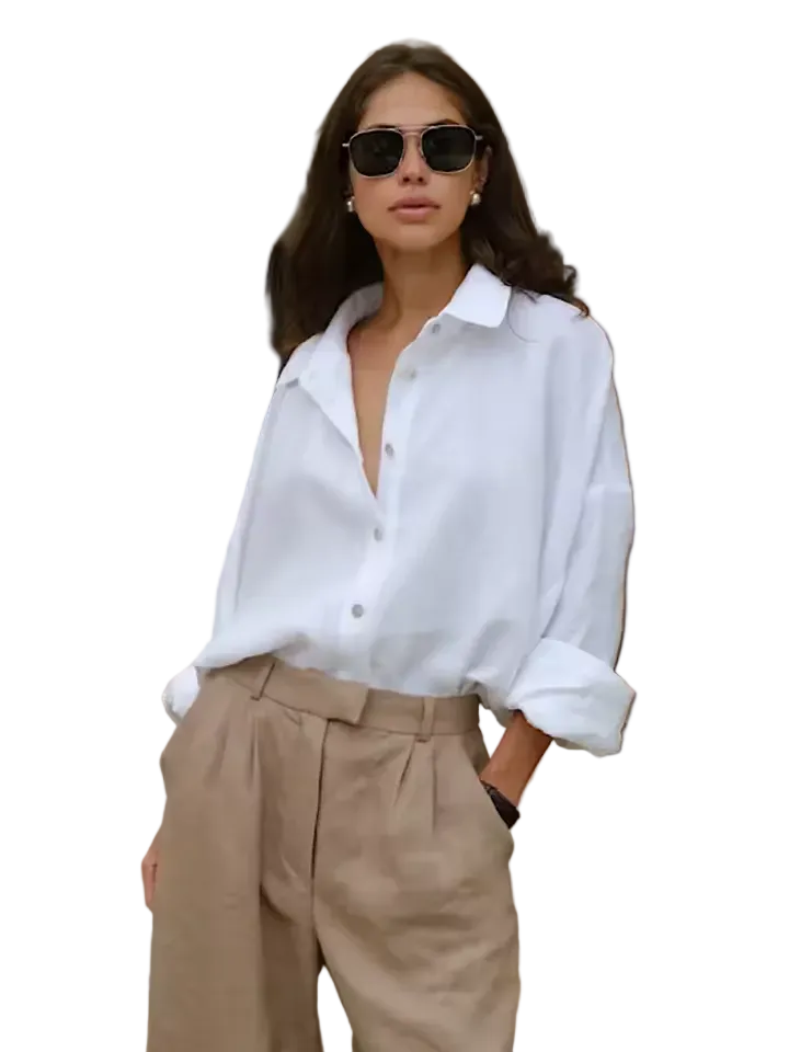 Cotton Spring Diana shirt by mjlovers, featuring a lightweight, breathable fabric with floral spring print and classic fit.