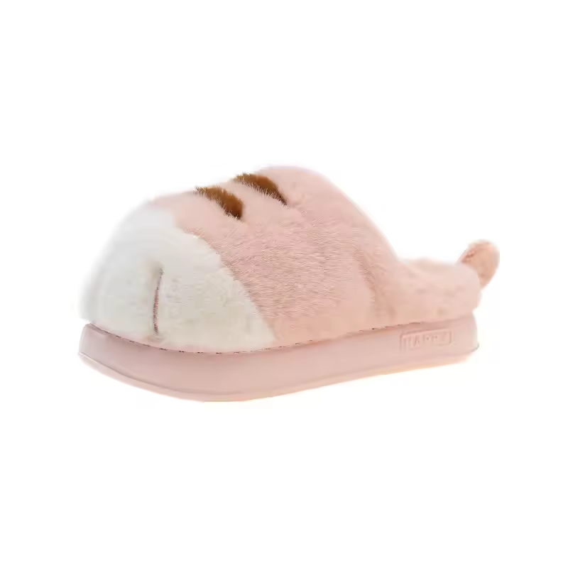 Mjlovers cat shape slippers for women with cute cat face design and cozy slip-on style, ideal for comfortable indoor wear.