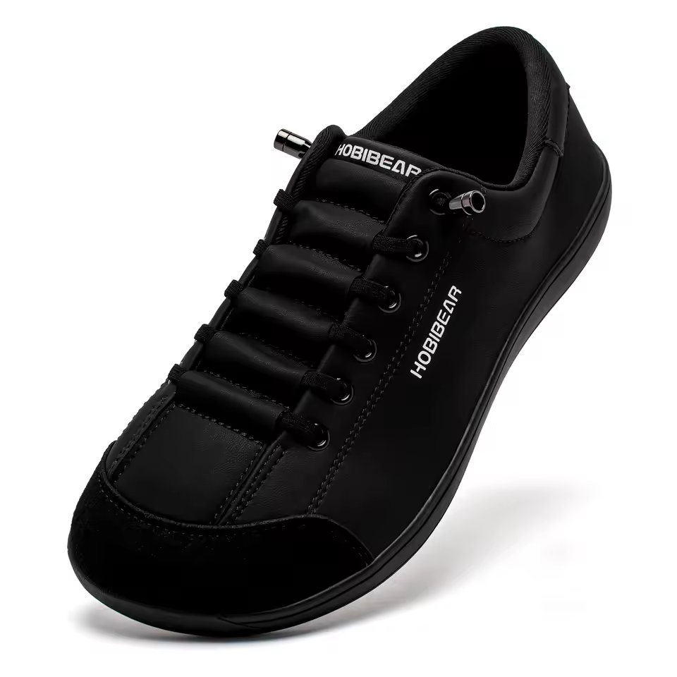 Mjlovers men's comfortable leather shoes in classic brown, featuring sleek design and cushioned sole for everyday wear.