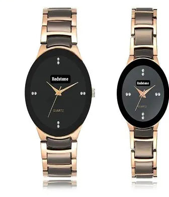 Redstone Quartz Couple Watch
