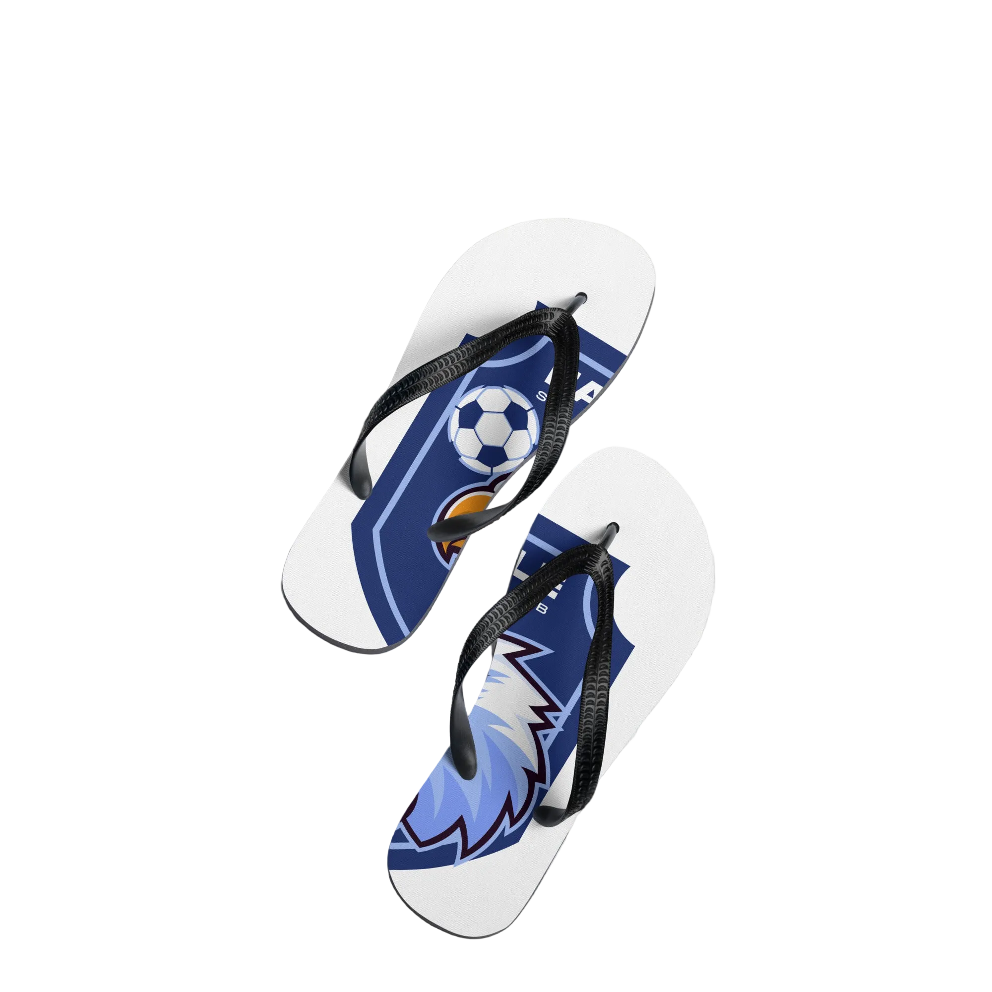 Men’s premium eagle printed flip-flops by mjlovers featuring a white background and stylish eagle design in a lifestyle setting.